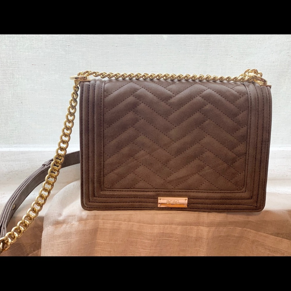 Never used BCBG Paris Quilted Suede Bag